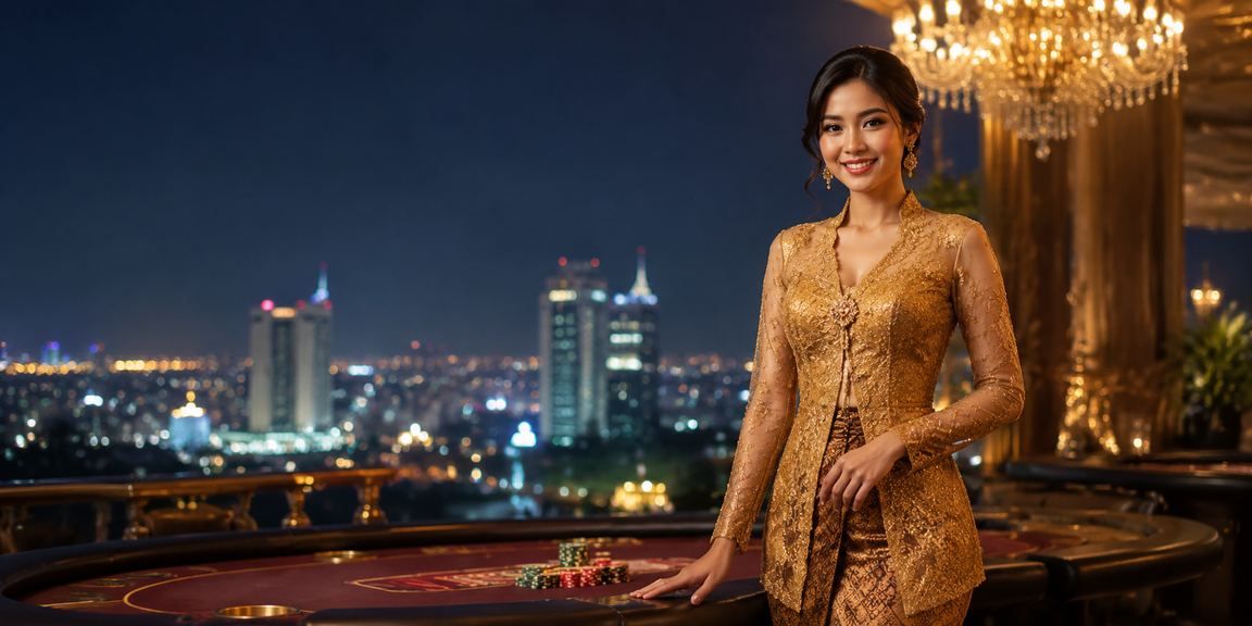 Suasana permainan Poker dan Baccarat gaya kebaya Seremban di platform kasino dalam talian mrlucky